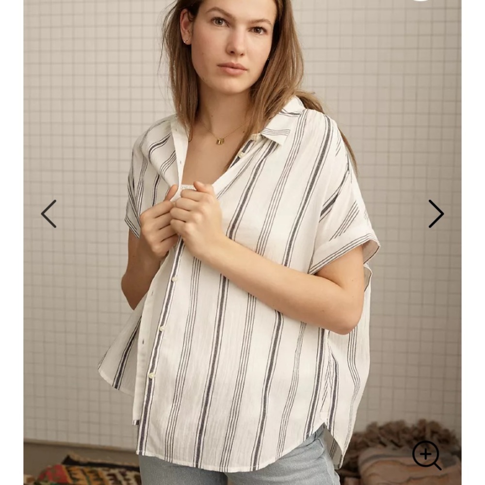 Madewell Central Shirt Parkman Stripe S